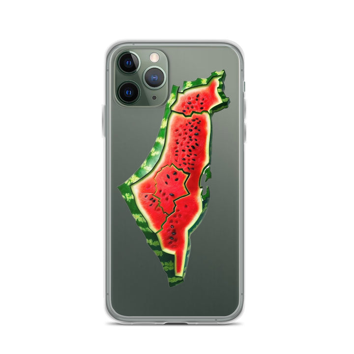 Clear Case for iPhone® - Palestine Watermelon, iPhone iPhone 11 Pro Case On Phone