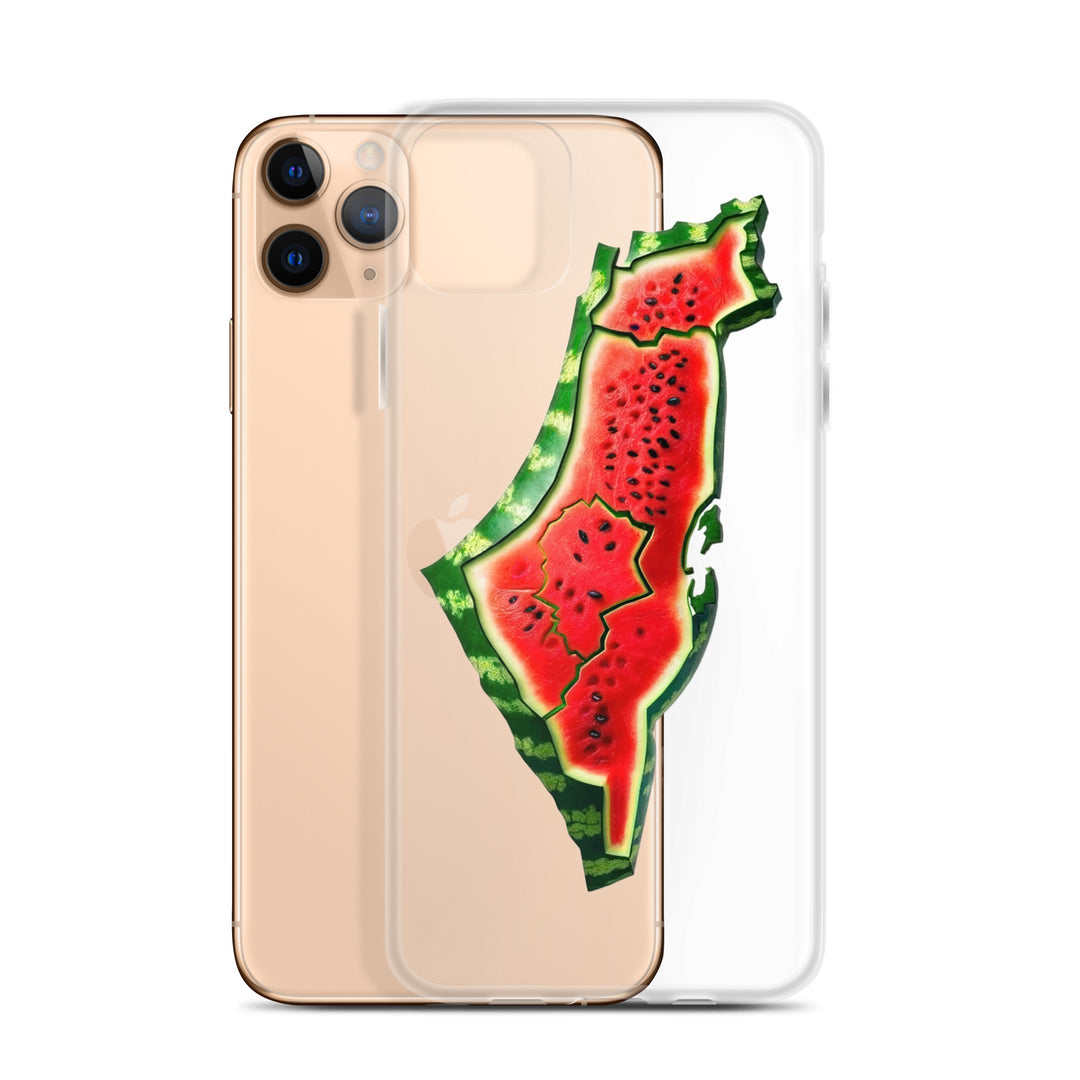 Clear Case for iPhone® - Palestine Watermelon, iPhone iPhone 11 Pro Max Case With Phone