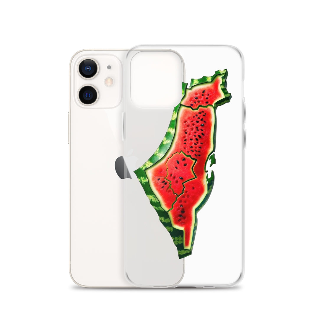 Clear Case for iPhone® - Palestine Watermelon, iPhone iPhone 12 Case With Phone