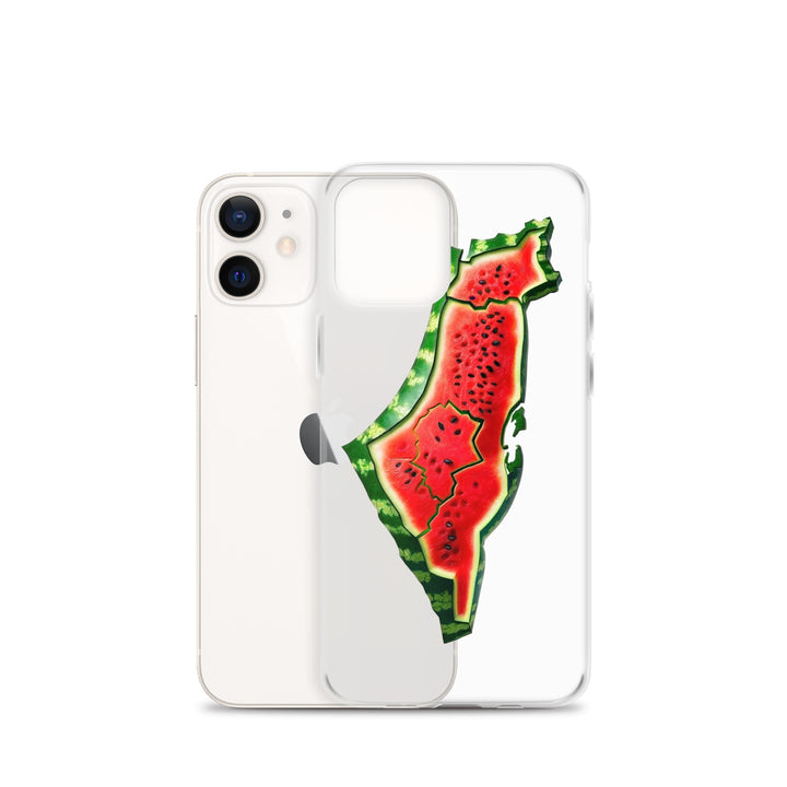 Clear Case for iPhone® - Palestine Watermelon, iPhone iPhone 12 Mini Case With Phone