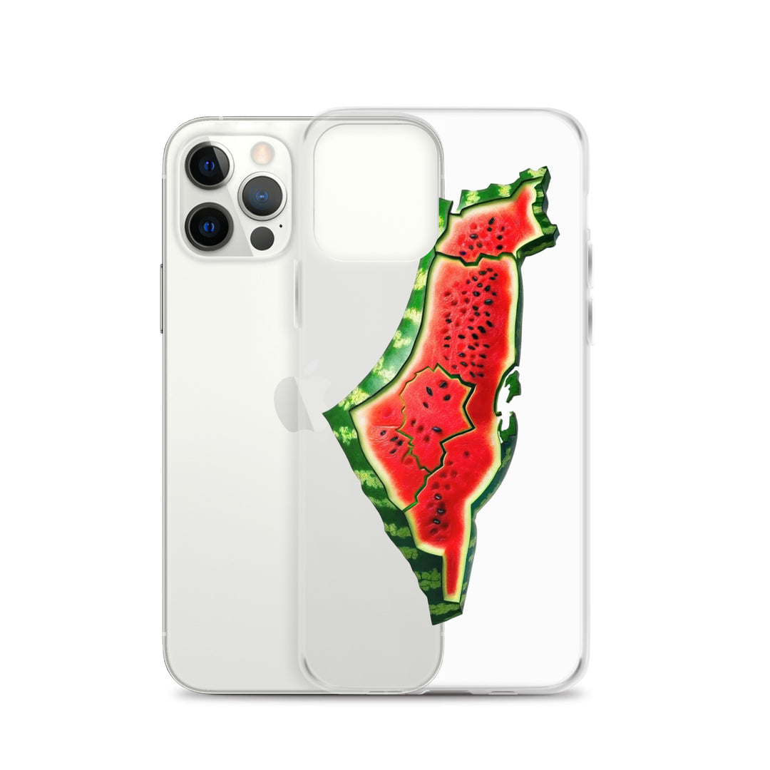 Clear Case for iPhone® - Palestine Watermelon, iPhone iPhone 12 Pro Case With Phone