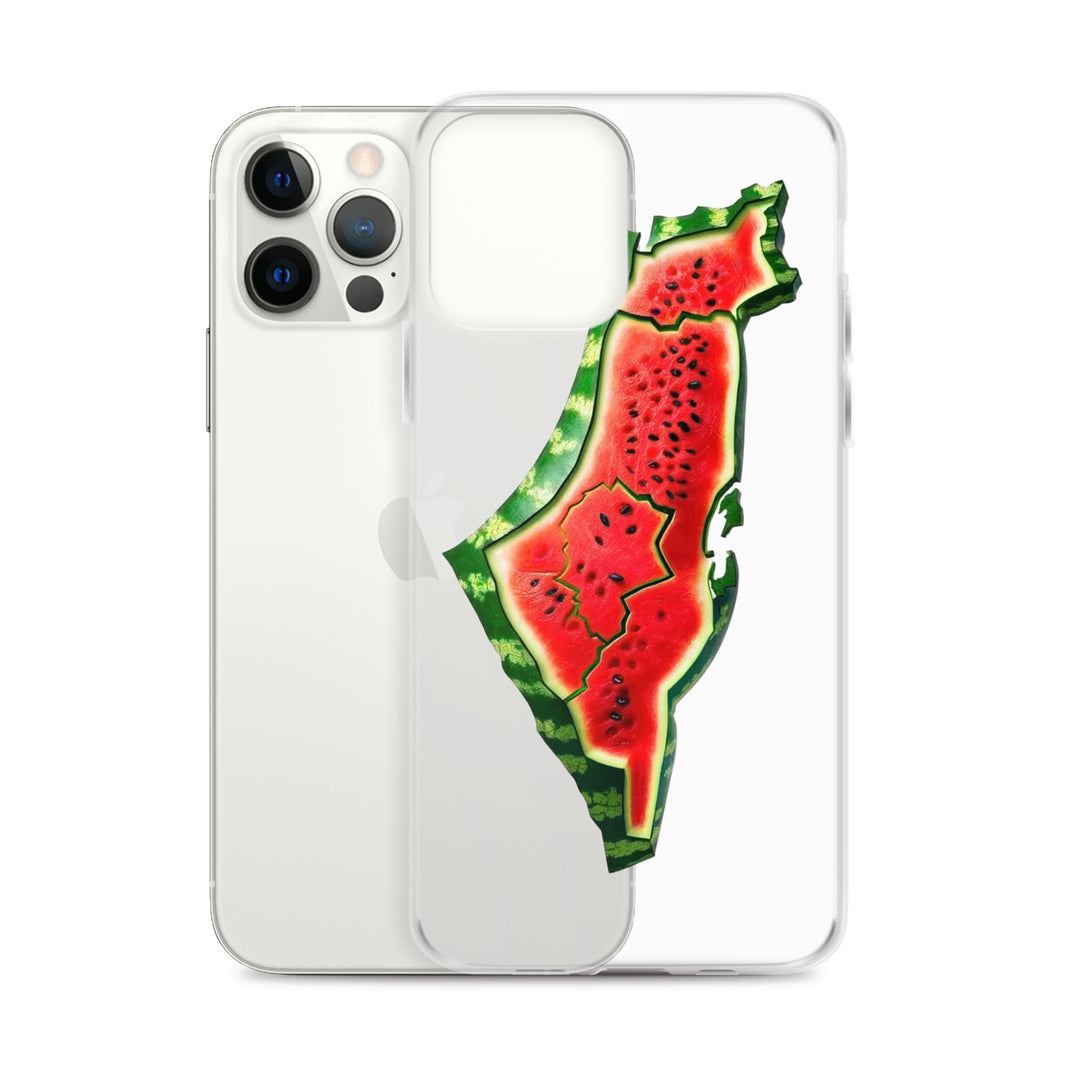 Clear Case for iPhone® - Palestine Watermelon, iPhone iPhone 12 Pro Max Case With Phone
