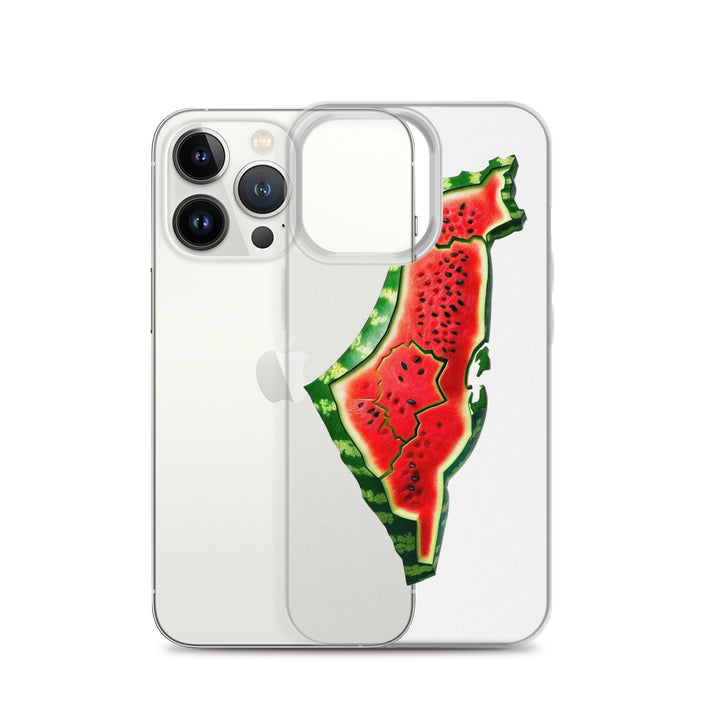 Clear Case for iPhone® - Palestine Watermelon, iPhone iPhone 13 Pro Case With Phone