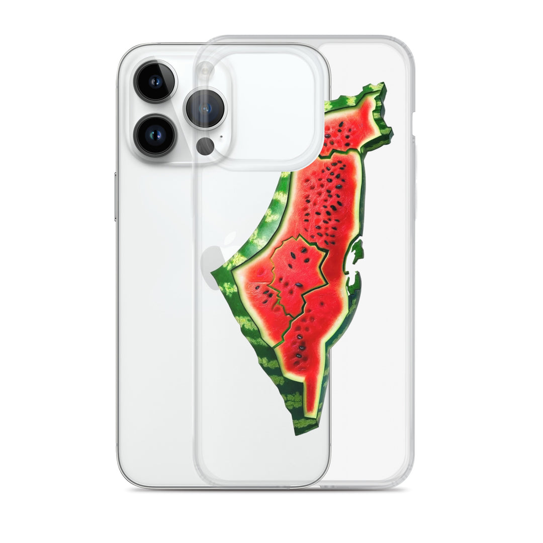 Clear Case for iPhone® - Palestine Watermelon, iPhone iPhone 14 Pro Max Case With Phone