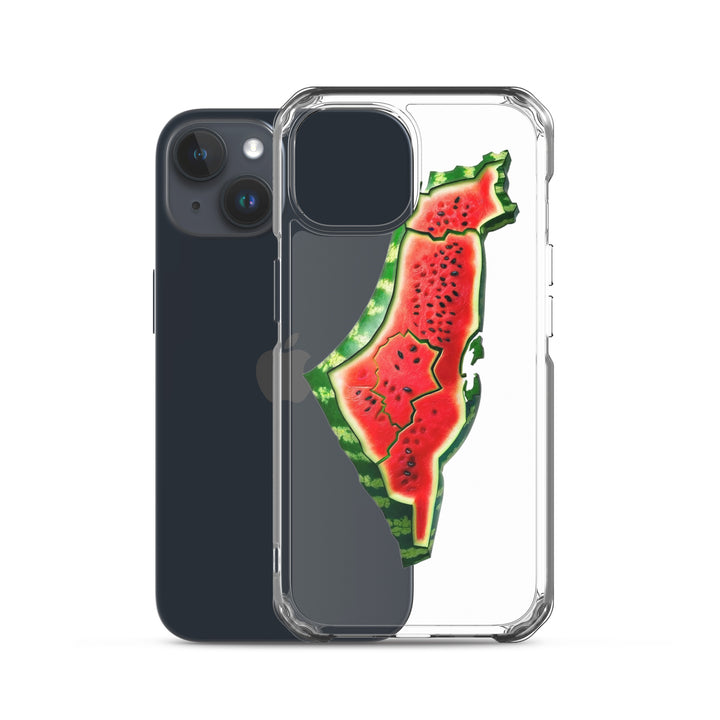 Clear Case for iPhone® - Palestine Watermelon, iPhone iPhone 15 Case With Phone