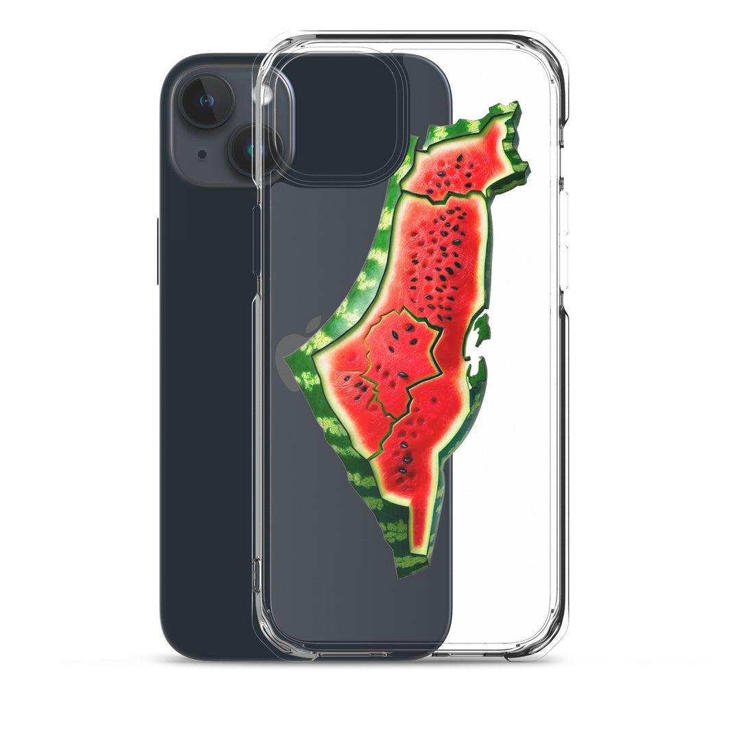 Clear Case for iPhone® - Palestine Watermelon, iPhone iPhone 15 Plus Case With Phone