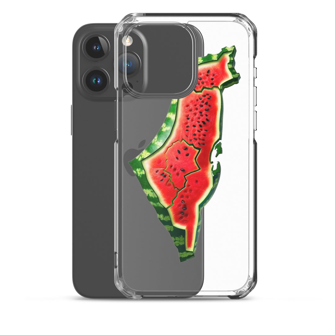 Clear Case for iPhone® - Palestine Watermelon, iPhone iPhone 15 Pro Max Case With Phone