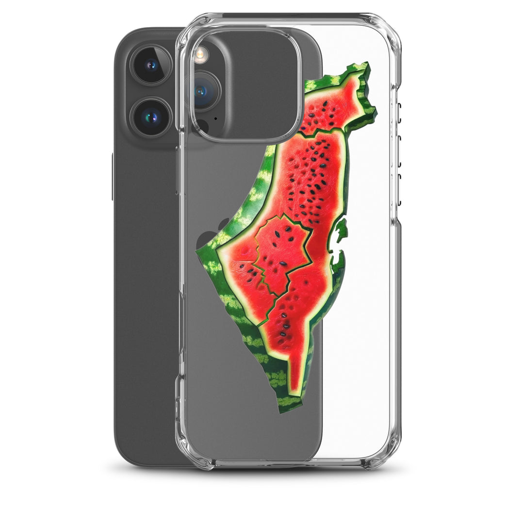 Clear Case for iPhone® - Palestine Watermelon, iPhone iPhone 16 Pro Max Case With Phone