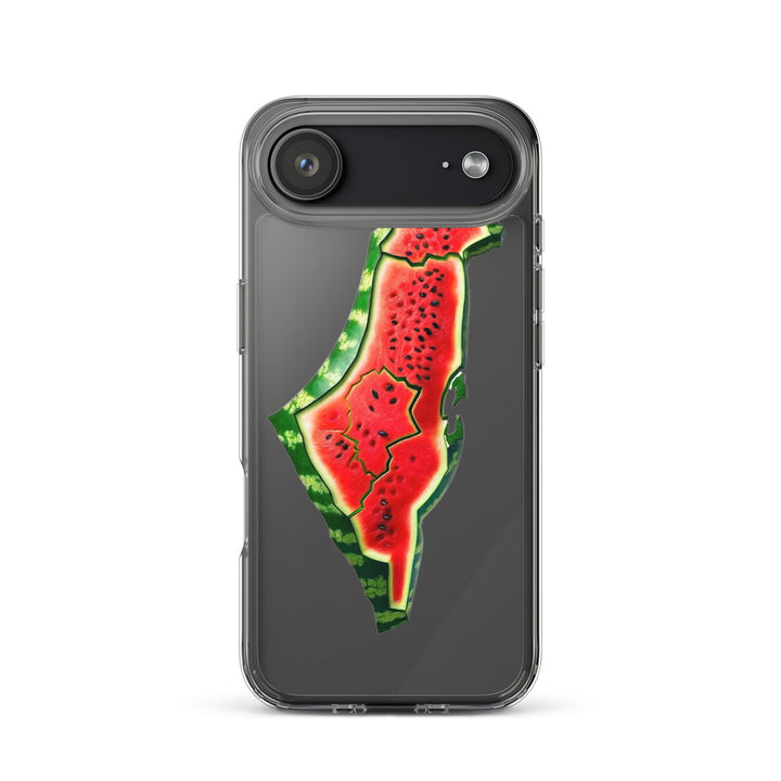 Clear Case for iPhone® - Palestine Watermelon, iPhone iPhone 17 Air Case On Phone