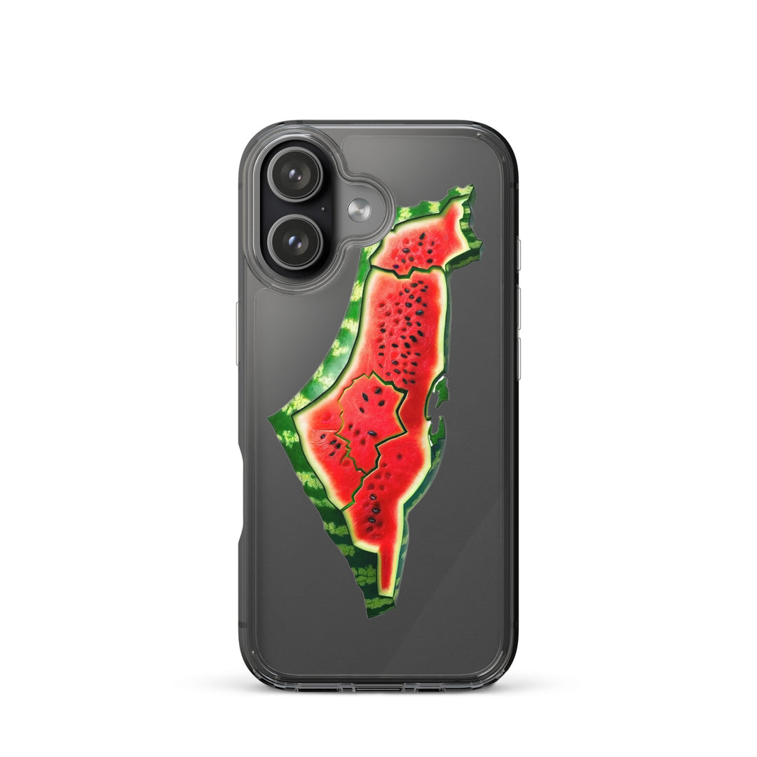 Clear Case for iPhone® - Palestine Watermelon, iPhone iPhone 17 Case On Phone
