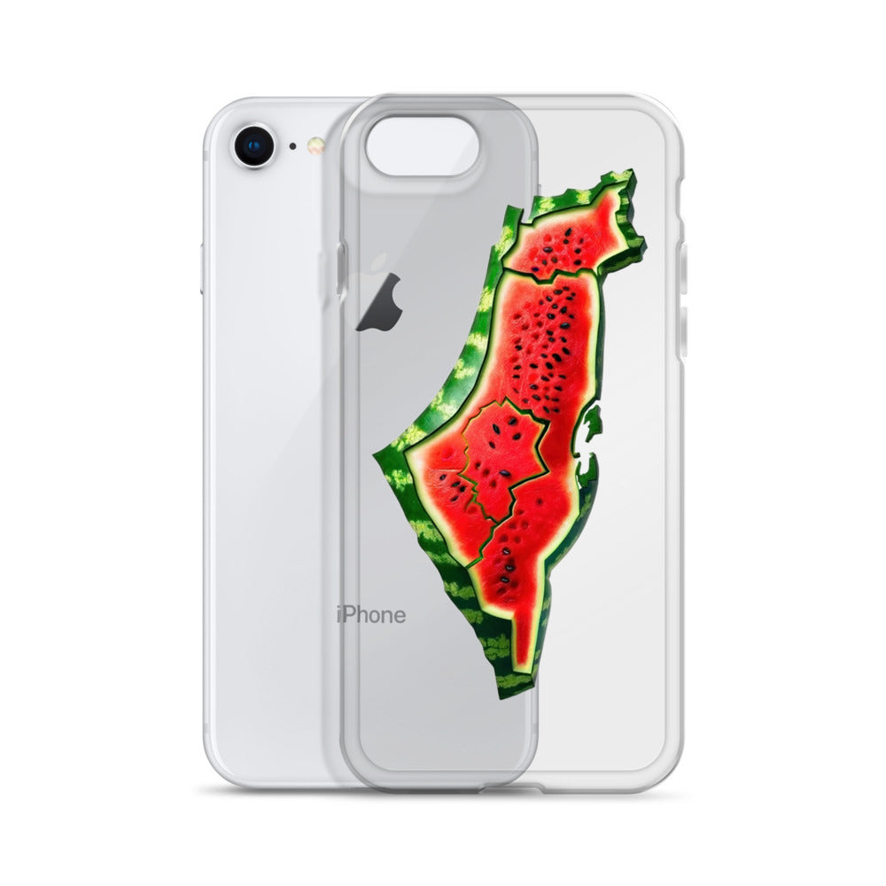 Clear Case for iPhone® - Palestine Watermelon, iPhone iPhone 7 8 Case With Phone