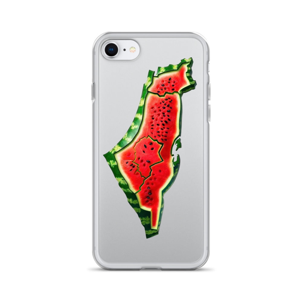 Clear Case for iPhone® - Palestine Watermelon, iPhone iPhone Se Case On Phone