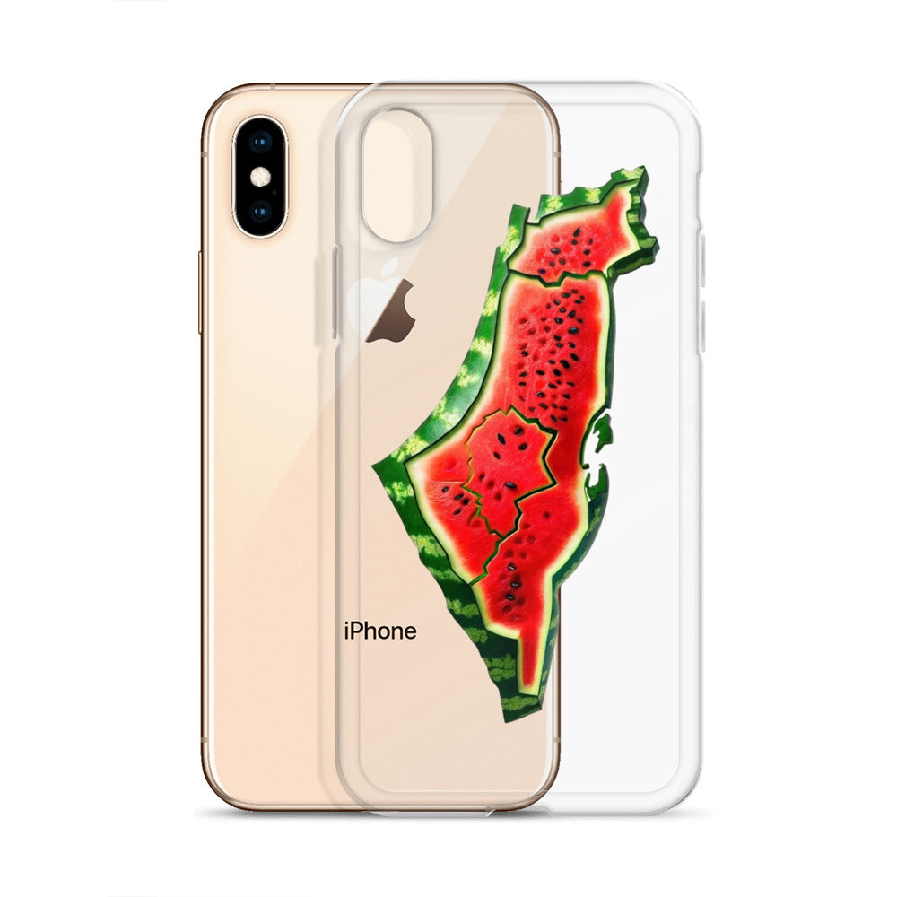 Clear Case for iPhone® - Palestine Watermelon, iPhone iPhone X Xs Case With Phone