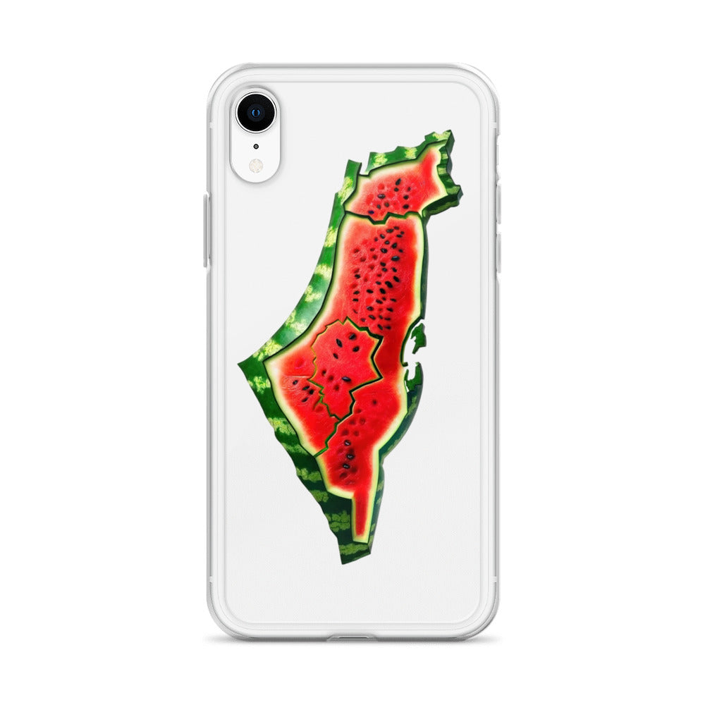 Clear Case for iPhone® - Palestine Watermelon, iPhone iPhone Xr Case On Phone