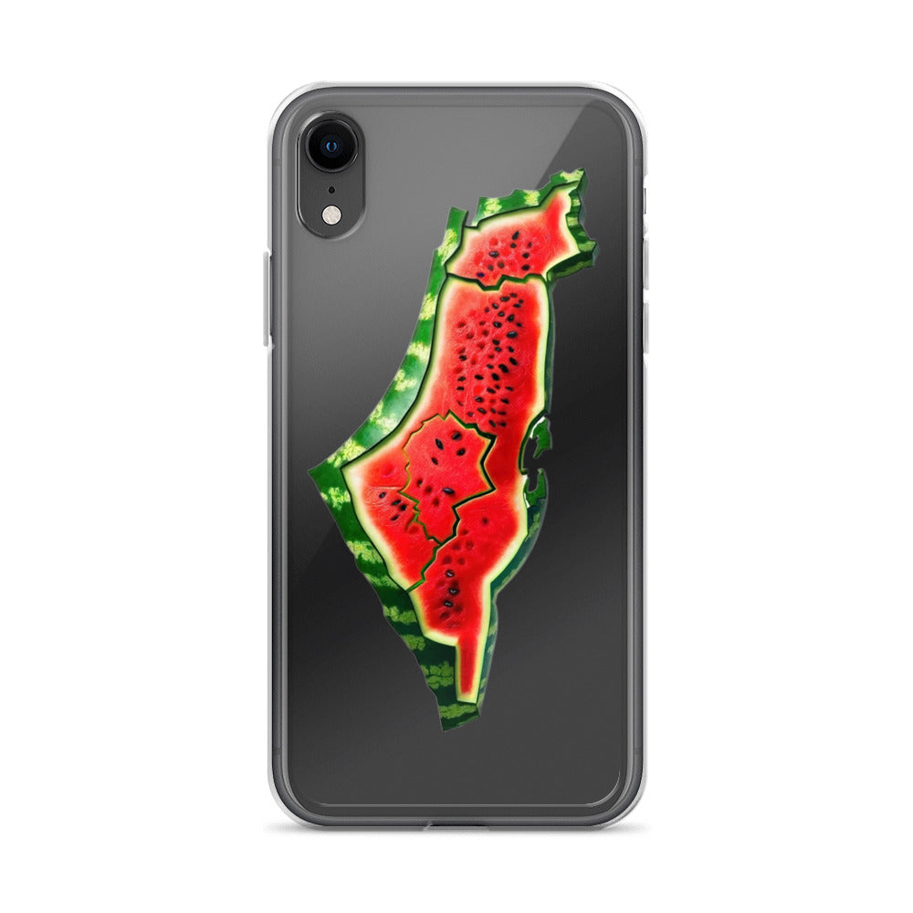 Clear Case for iPhone® - Palestine Watermelon, iPhone iPhone Xr Case On Phone