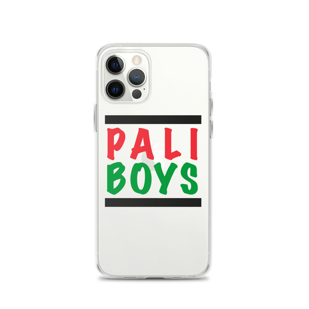 Clear Case for iPhone® - Palestinian Boys, iPhone iPhone 12 Pro Case On Phone