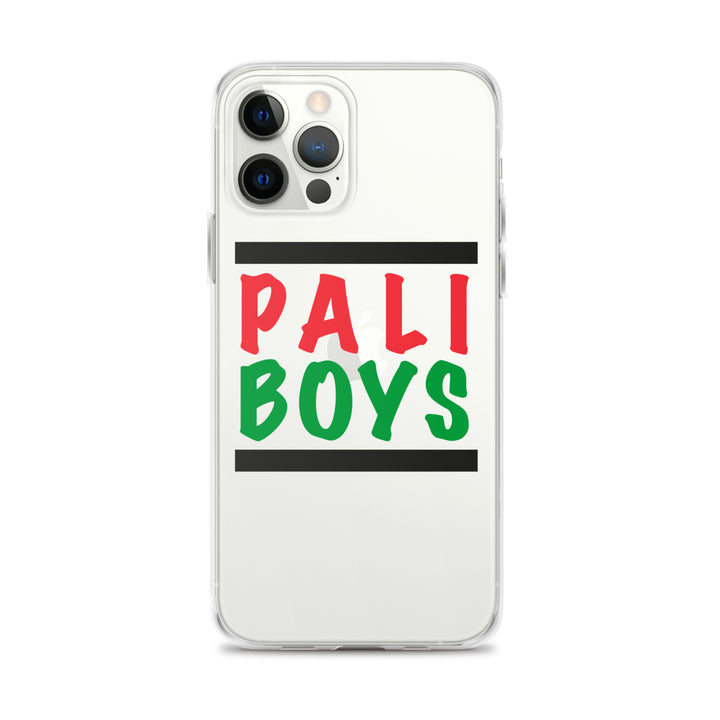 Clear Case for iPhone® - Palestinian Boys, iPhone iPhone 12 Pro Max Case On Phone