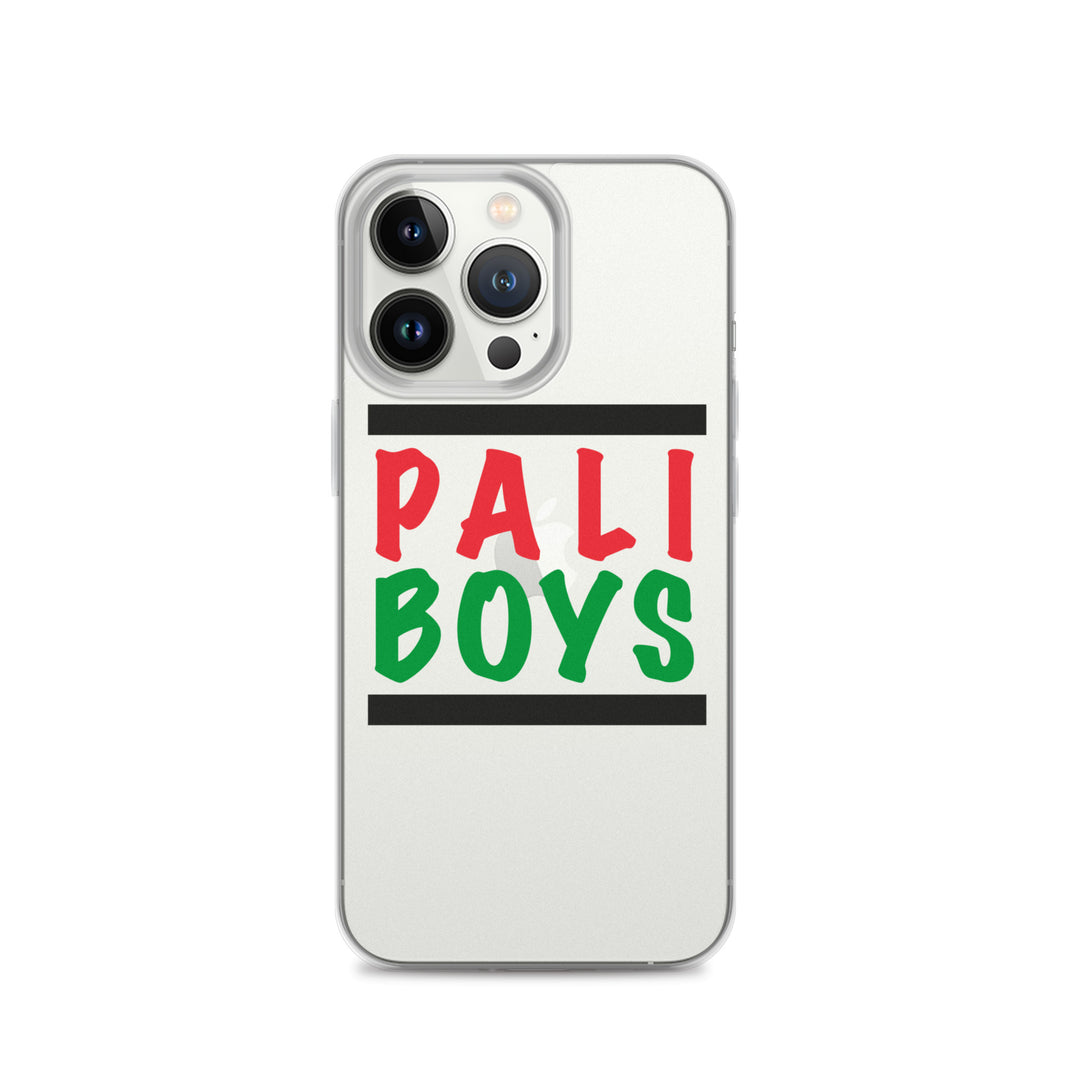 Clear Case for iPhone® - Palestinian Boys, iPhone iPhone 13 Pro Case On Phone
