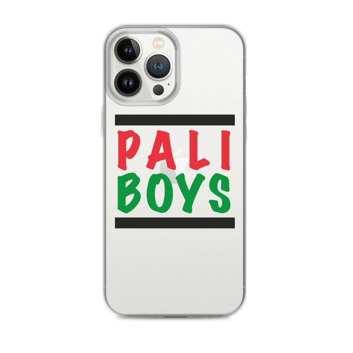 Clear Case for iPhone® - Palestinian Boys, iPhone iPhone 13 Pro Max Case On Phone