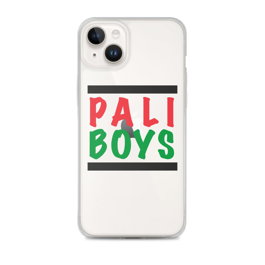 Clear Case for iPhone® - Palestinian Boys, iPhone iPhone 14 Plus Case On Phone