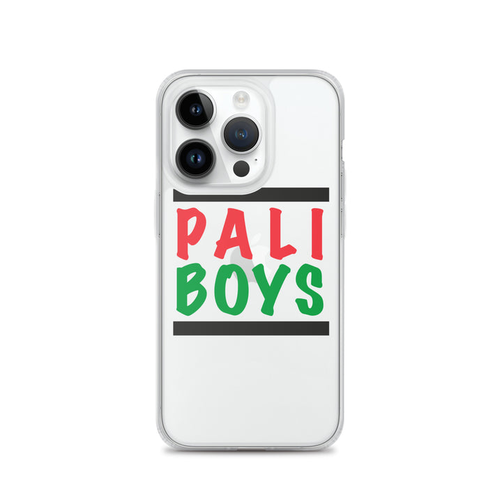 Clear Case for iPhone® - Palestinian Boys, iPhone iPhone 14 Pro Case On Phone