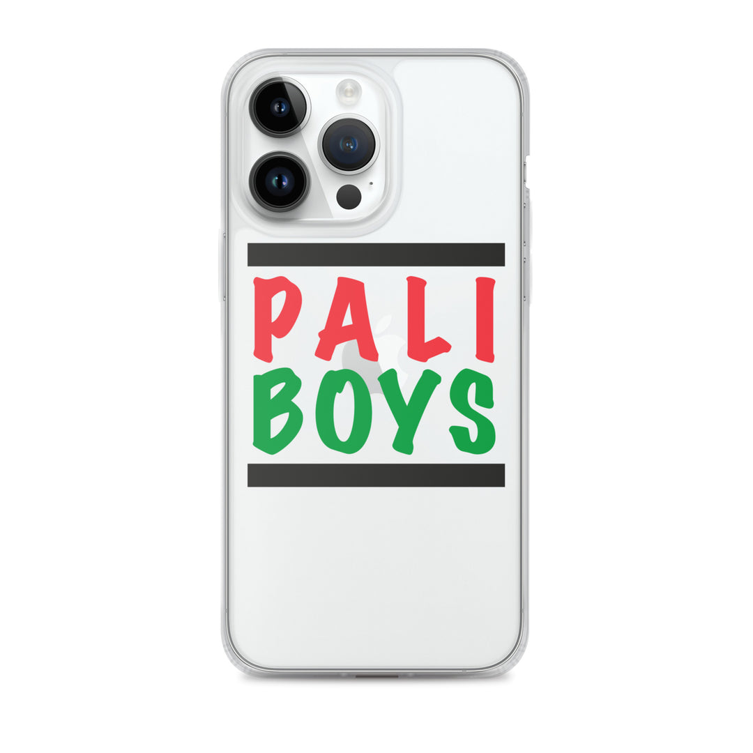 Clear Case for iPhone® - Palestinian Boys, iPhone iPhone 14 Pro Max Case On Phone
