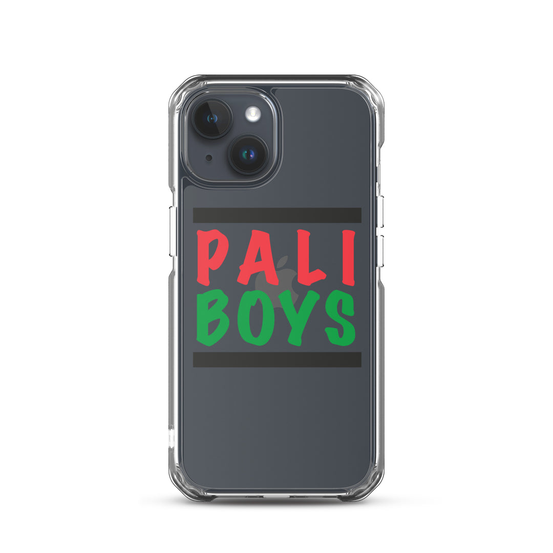 Clear Case for iPhone® - Palestinian Boys, iPhone iPhone 15 Case On Phone