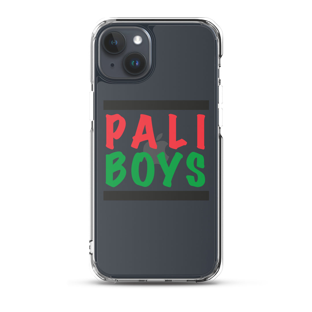 Clear Case for iPhone® - Palestinian Boys, iPhone iPhone 15 Plus Case On Phone