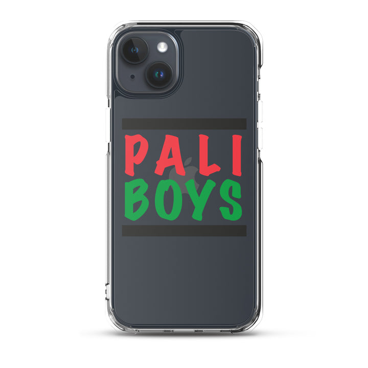 Clear Case for iPhone® - Palestinian Boys, iPhone iPhone 15 Plus Case On Phone