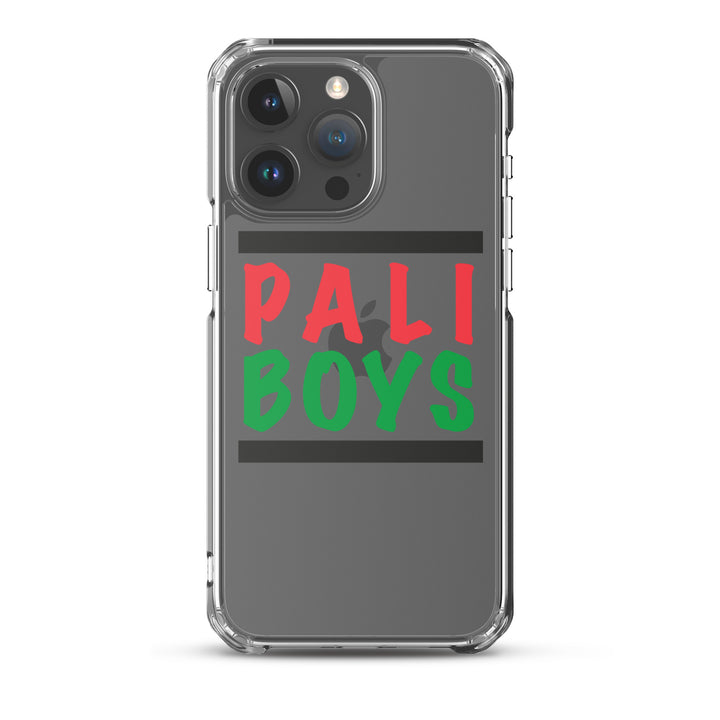 Clear Case for iPhone® - Palestinian Boys, iPhone iPhone 15 Pro Max Case On Phone