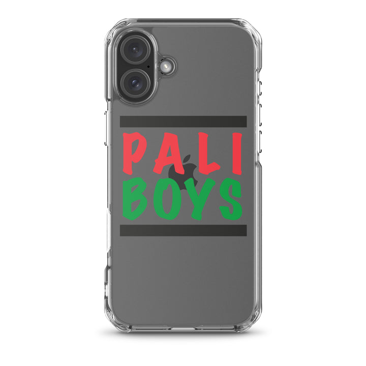 Clear Case for iPhone® - Palestinian Boys, iPhone iPhone 16 Plus Case On Phone