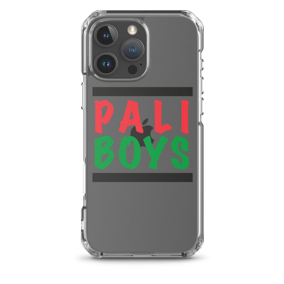 Clear Case for iPhone® - Palestinian Boys, iPhone iPhone 16 Pro Max Case On Phone