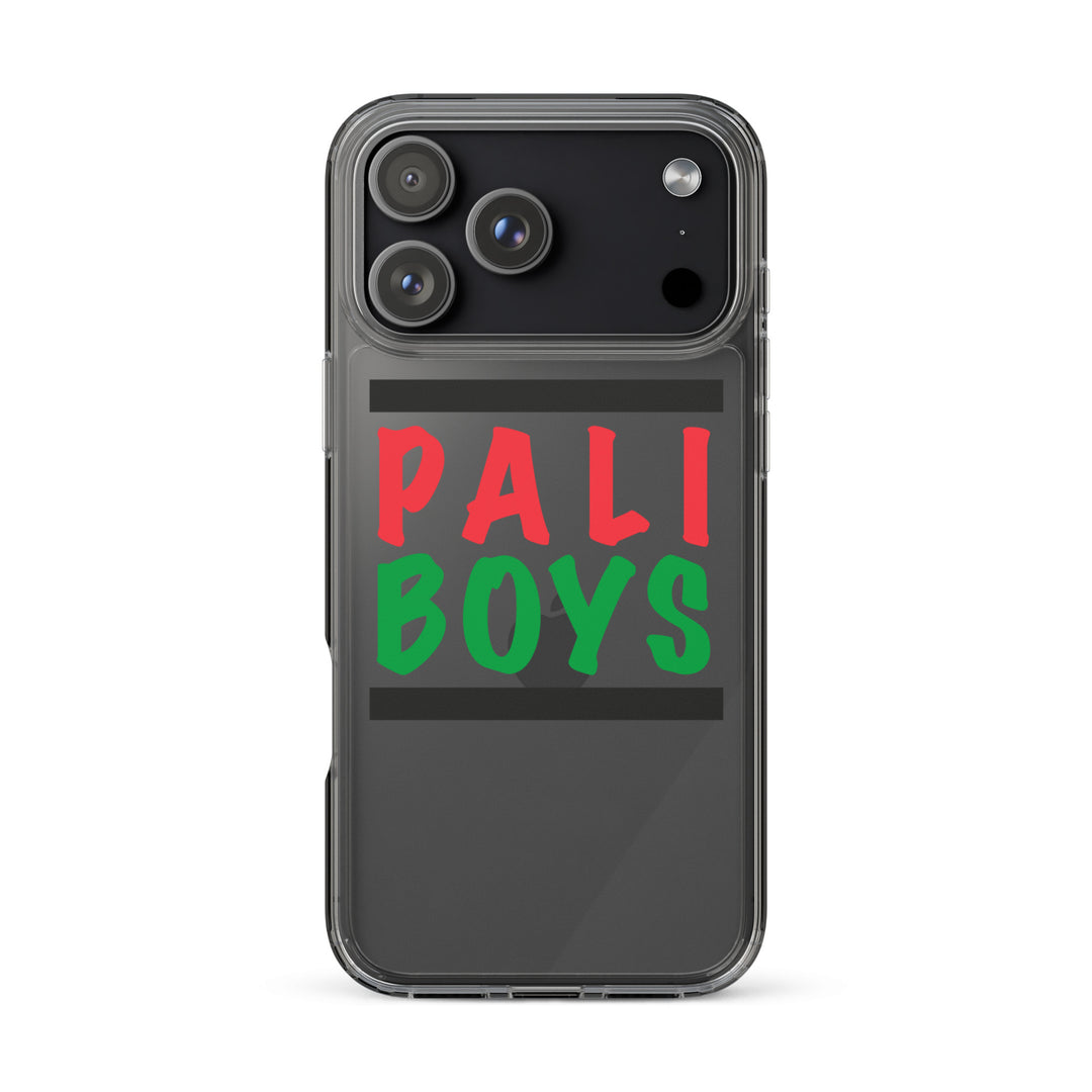 Clear Case for iPhone® - Palestinian Boys, iPhone iPhone 17 Pro Max Case On Phone