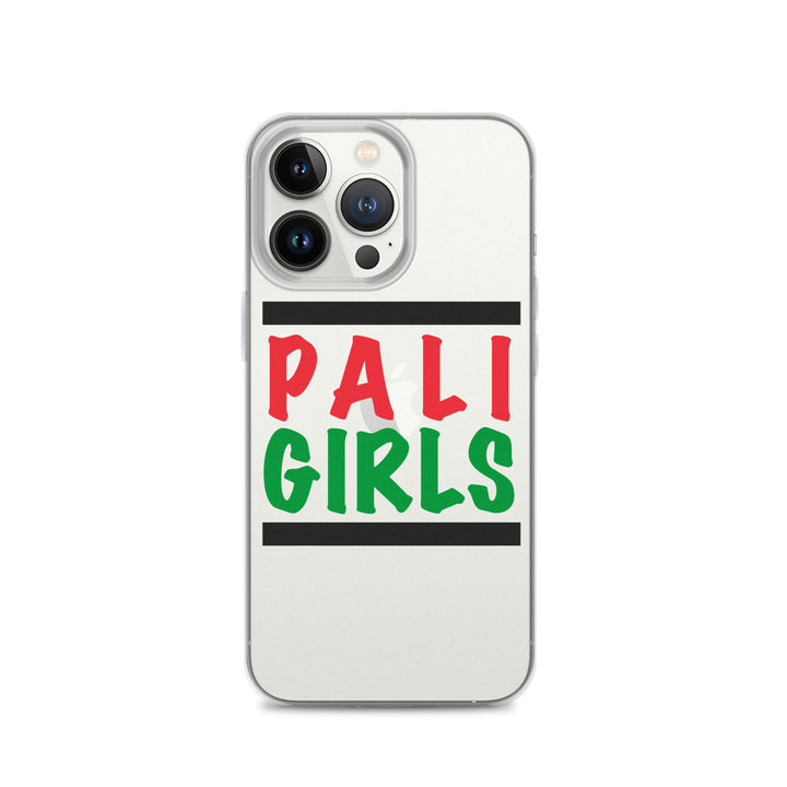 Clear Case for iPhone® - Palestinian Girls, iPhone iPhone 13 Pro Case On Phone