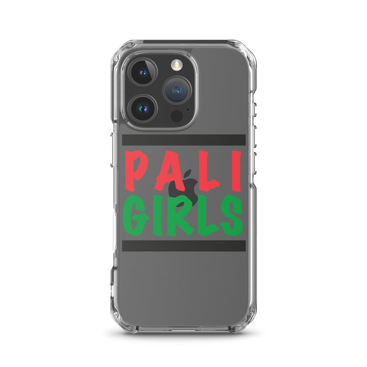 Clear Case for iPhone® - Palestinian Girls, iPhone iPhone 16 Pro Case On Phone