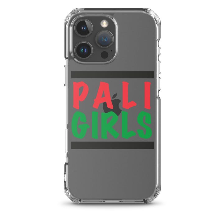Clear Case for iPhone® - Palestinian Girls, iPhone iPhone 16 Pro Max Case On Phone