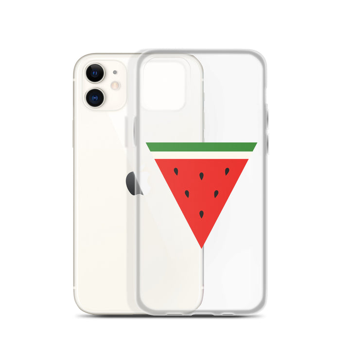 Clear Case for iPhone® - Triangle Watermelon, iPhone iPhone 11 Case With Phone