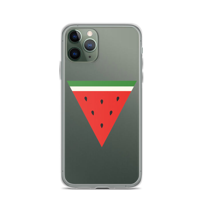 Clear Case for iPhone® - Triangle Watermelon, iPhone iPhone 11 Pro Case On Phone
