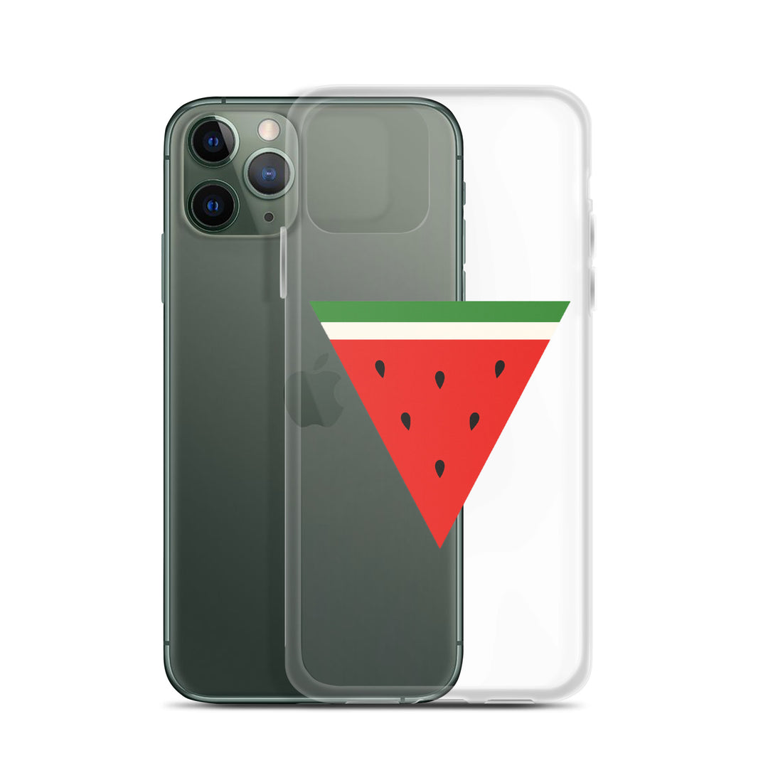 Clear Case for iPhone® - Triangle Watermelon, iPhone iPhone 11 Pro Case With Phone
