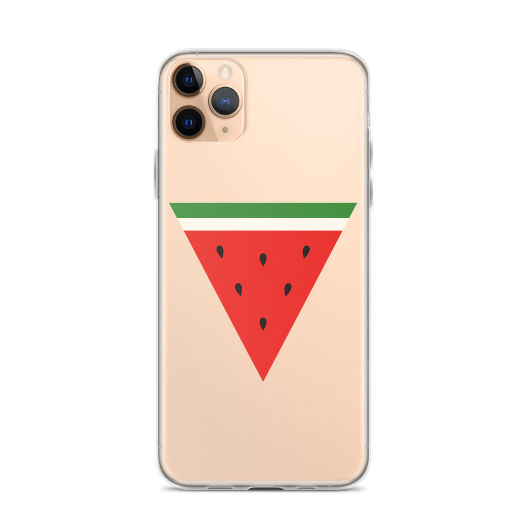 Clear Case for iPhone® - Triangle Watermelon, iPhone iPhone 11 Pro Max Case On Phone