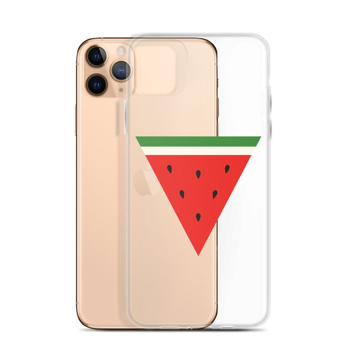 Clear Case for iPhone® - Triangle Watermelon, iPhone iPhone 11 Pro Max Case With Phone