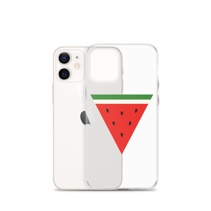 Clear Case for iPhone® - Triangle Watermelon, iPhone iPhone 12 Mini Case With Phone