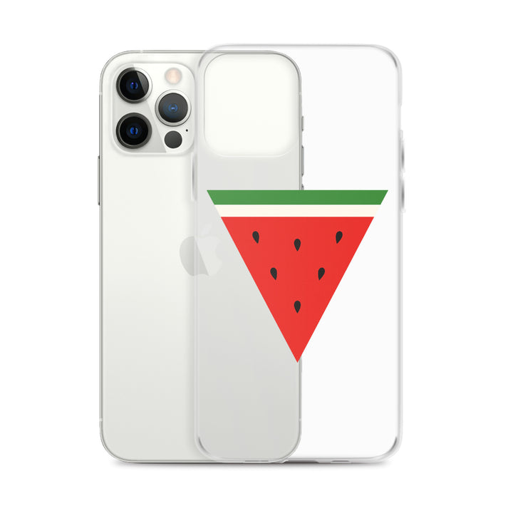 Clear Case for iPhone® - Triangle Watermelon, iPhone iPhone 12 Pro Max Case With Phone
