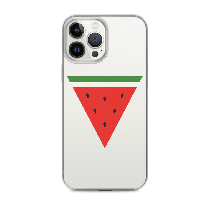 Clear Case for iPhone® - Triangle Watermelon, iPhone iPhone 13 Pro Max Case On Phone