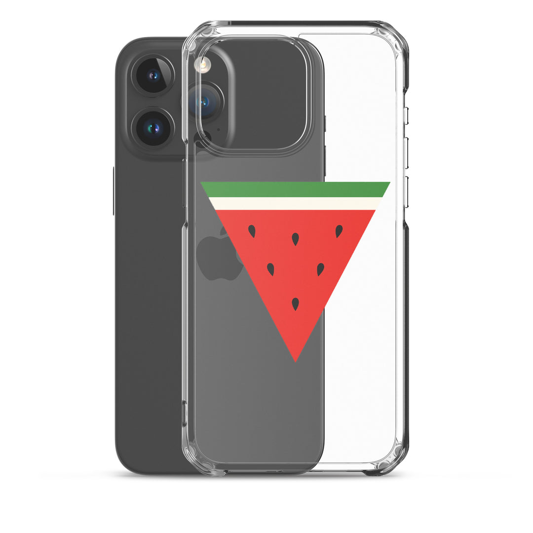 Clear Case for iPhone® - Triangle Watermelon, iPhone iPhone 15 Pro Max Case With Phone
