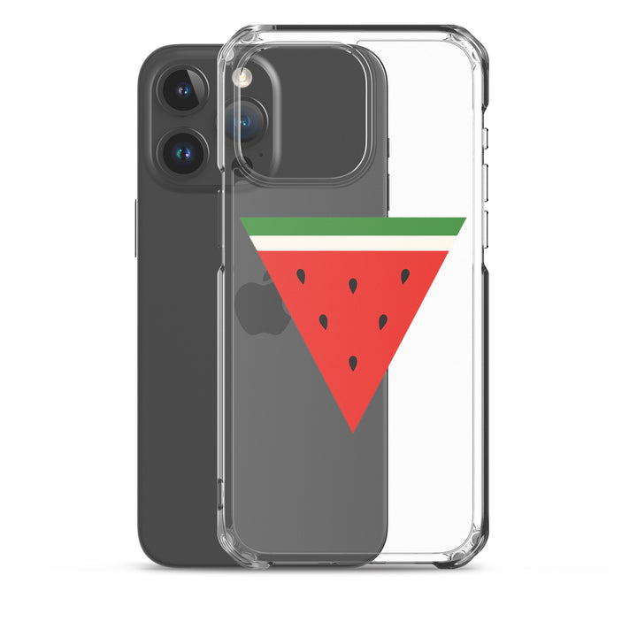 Clear Case for iPhone® - Triangle Watermelon, iPhone iPhone 15 Pro Max Case With Phone
