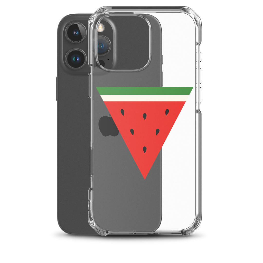 Clear Case for iPhone® - Triangle Watermelon, iPhone iPhone 16 Pro Max Case With Phone