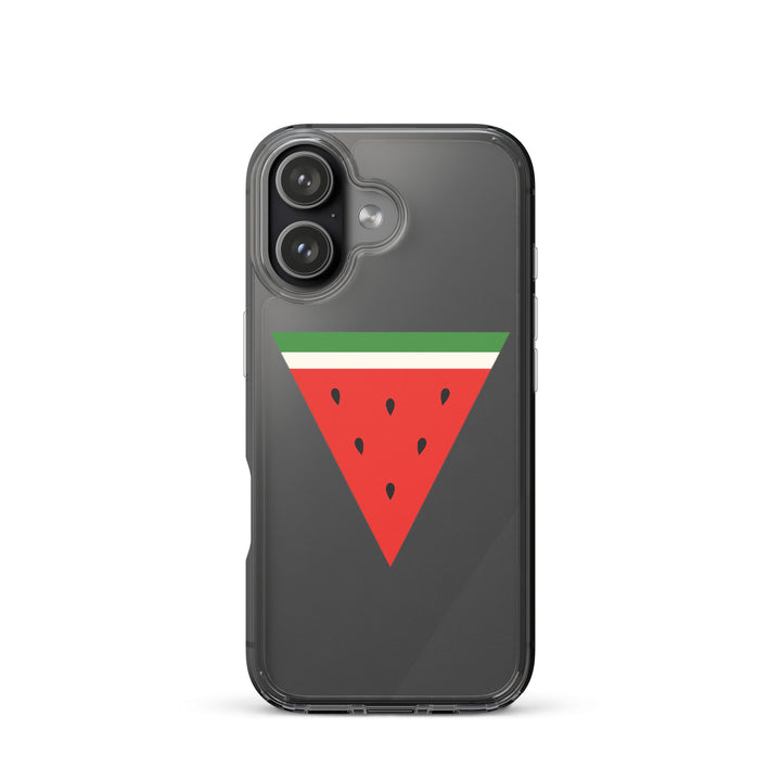 Clear Case for iPhone® - Triangle Watermelon, iPhone iPhone 17 Case On Phone