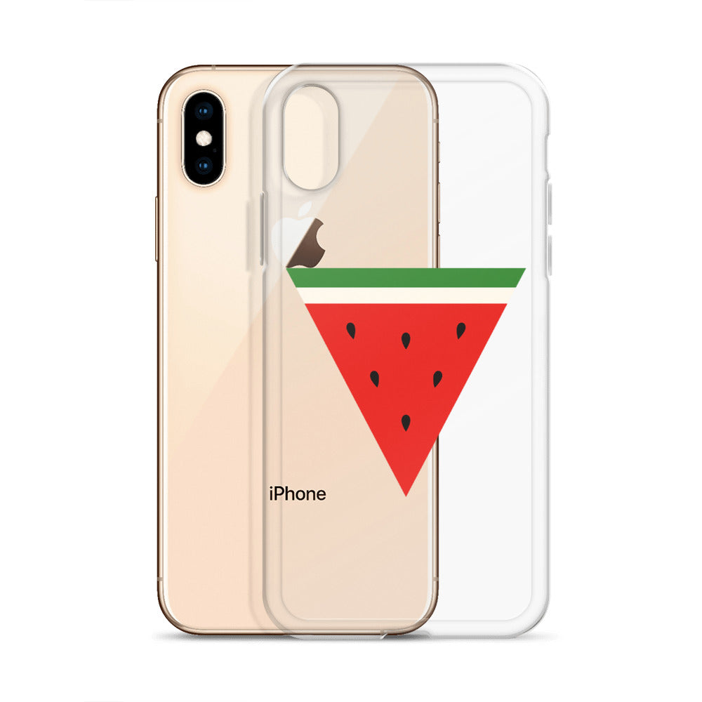 Clear Case for iPhone® - Triangle Watermelon, iPhone iPhone X Xs Case With Phone