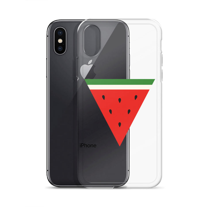 Clear Case for iPhone® - Triangle Watermelon, iPhone iPhone X Xs Case With Phone